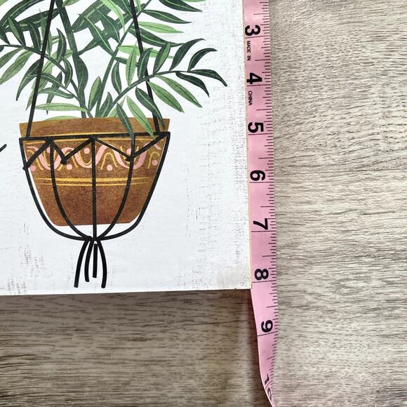 Plant Happy Tabletopper / Wall Frame in White and Pink - Picture 4 of 9